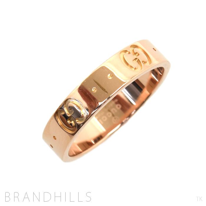 GUCCI グッチ アイコンリング GG K18 750PG ピンクゴールド 10号 指輪 