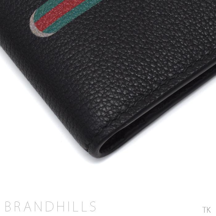 GUCCI グッチ 財布 ヴィンテージロゴ レザー ブラック 二つ折り 496316 