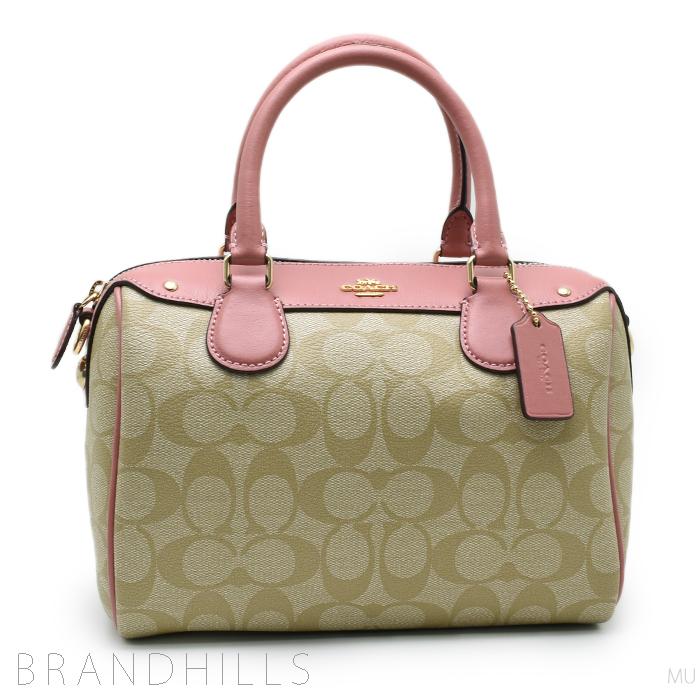 コーチ ボストンバッグ ラグジュアリー 差し置い シグネチャー PVC  
