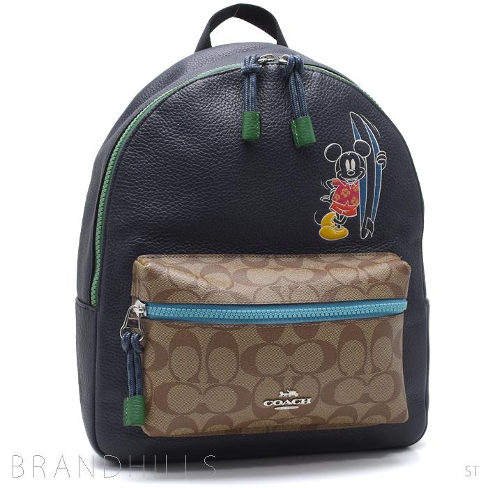 COACH コーチ バックパック ミディアム シグネチャー ミッキー  
