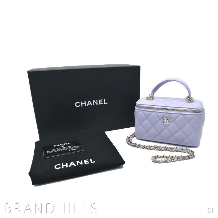 シャネル バニティバッグ マトラッセ ライトパープル チェーンショルダーバッグ AP2199 CHANEL 美品｜brandhills｜03