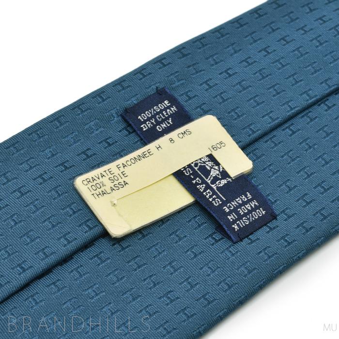 HERMES エルメス ネクタイ メンズ CRAVATE ファソネH シルク100 
