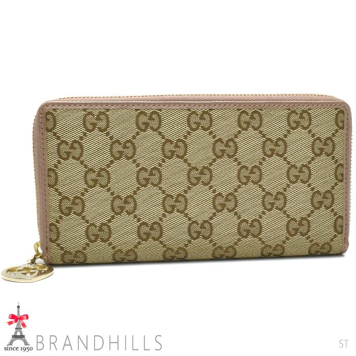 グッチ GGキャンバス ラブリー 長財布 ロングウォレット ピンク GUCCI