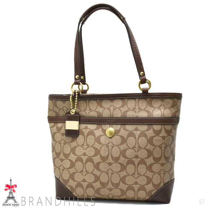 良品】COACH コーチ トートバッグ PVC シグネチャー 12358