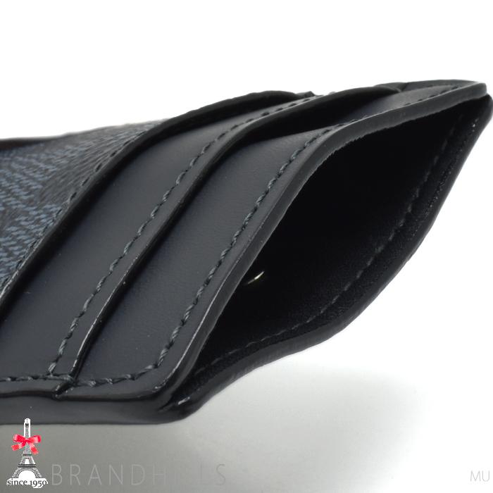 超美品】ルイヴィトン◇ポルトカルト パンス◇コバルト ダミエ