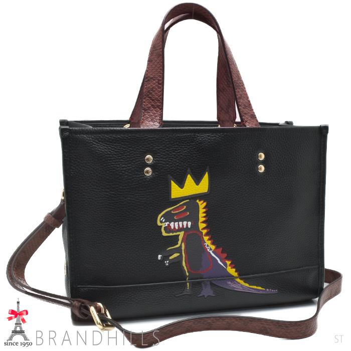 COACH コーチ 2WAYトートバッグ デンプシー パイソン型押し×レザー  