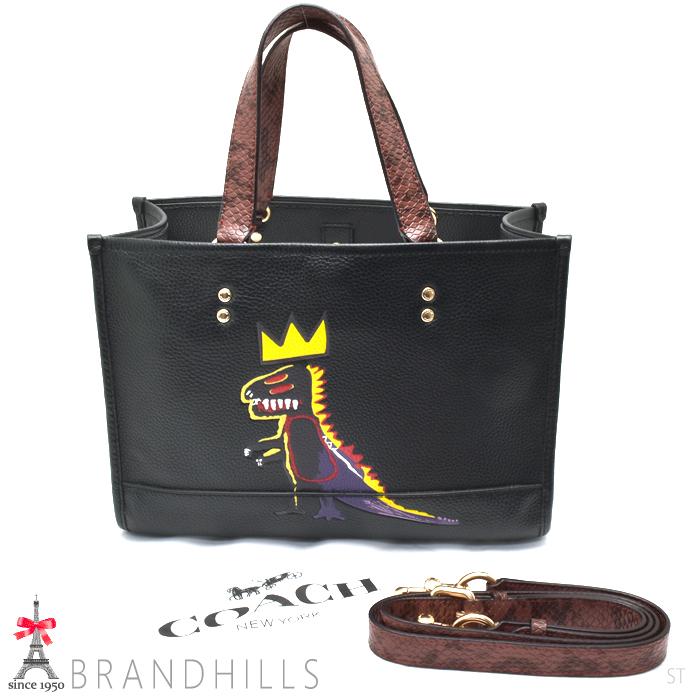 COACH コーチ 2WAYトートバッグ デンプシー パイソン型押し×レザー  