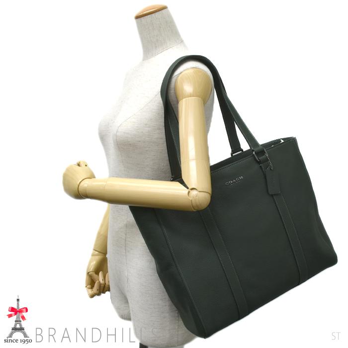 コーチ ビジネスバッグ ハドソン ダブル ハンドル アマゾングリーン トートバッグ C8157 COACH ほぼ未使用 129352