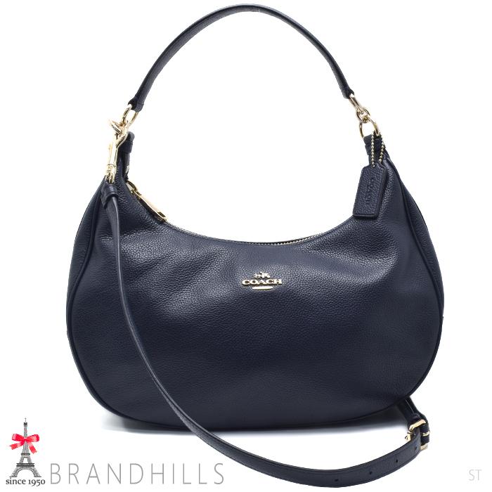 COACH コーチ 2WAYショルダーバッグ ラグジュアリー ペブルド ハーレー  