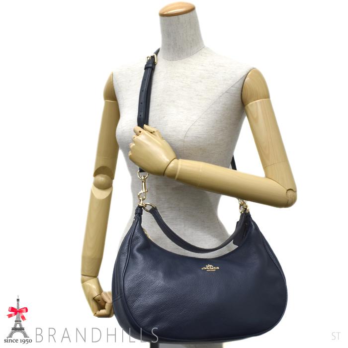 COACH コーチ 2WAYショルダーバッグ ラグジュアリー ペブルド ハーレー  