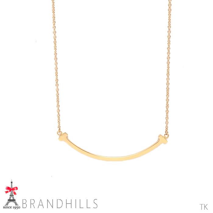 TIFFANY&Co. ティファニー Tスマイル スモール ネックレス K18 750  