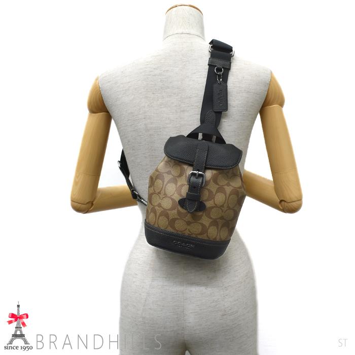 COACH コーチ ボディバッグ ハドソン スモール パック シグネチャー  