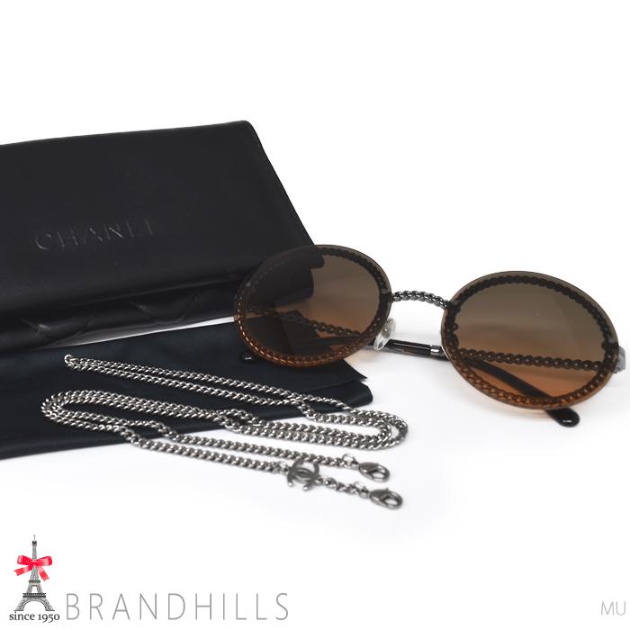 CHANEL シャネル サングラス レディース グラスチェーン ダーク  