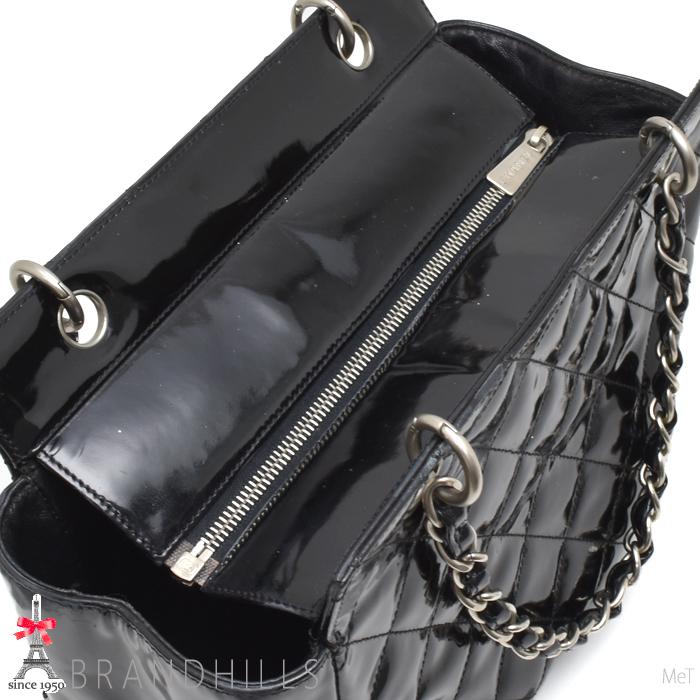 CHANEL（シャネル） チェーントートバッグ ミニ マトラッセ パテント 
