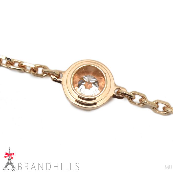 【美品】Cartier ダムールブレスレット PG K18 ダイヤ0.04ct Cartier（カルティエ） ブレスレット ダムール XS ダイヤモンド 0.04ct