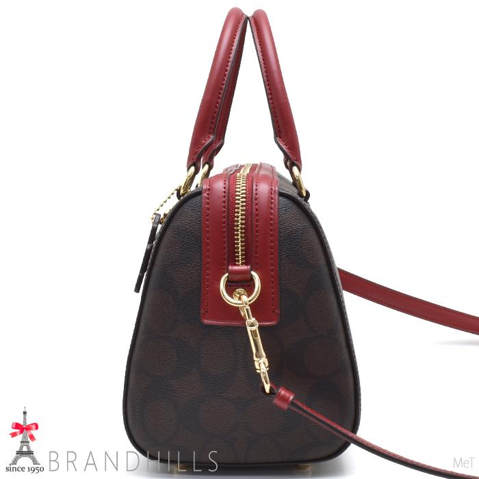 COACH（コーチ） ハンドバッグ レディース PVC ダークブラウン レザー
