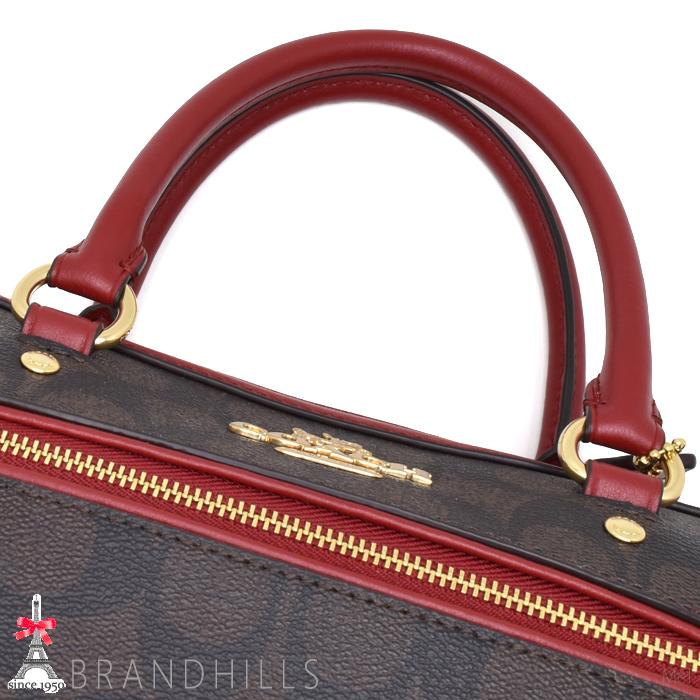 COACH（コーチ） ハンドバッグ レディース PVC ダークブラウン レザー