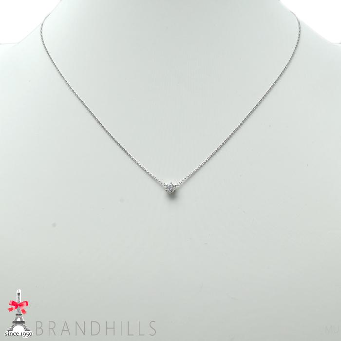 4℃ ヨンドシー ダイヤモンド 0.219ct 一粒 ネックレス PT850 プラチナ 