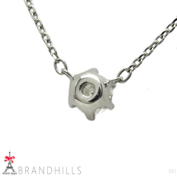 4℃ ヨンドシー ダイヤモンド 0.219ct 一粒 ネックレス PT850 プラチナ 