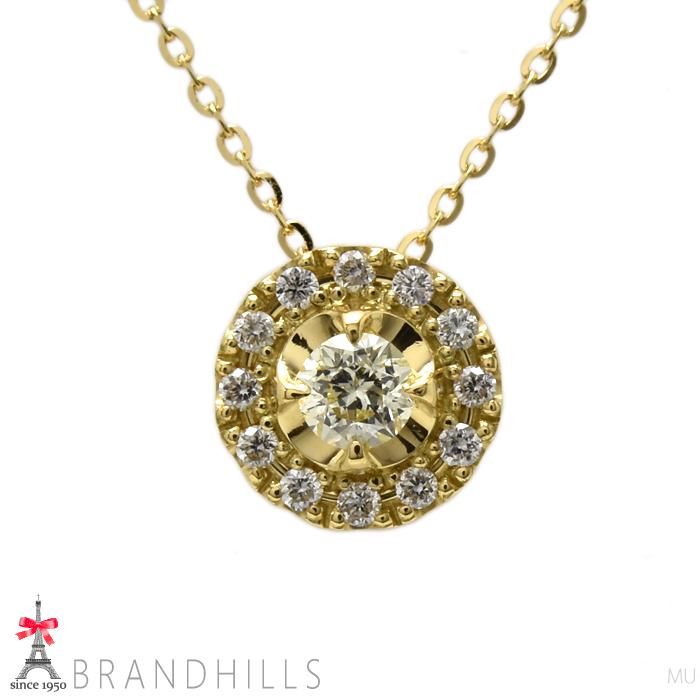 フェスタリア ダイヤモンド 0.089ct 0.05ct ネックレス Wish upon star