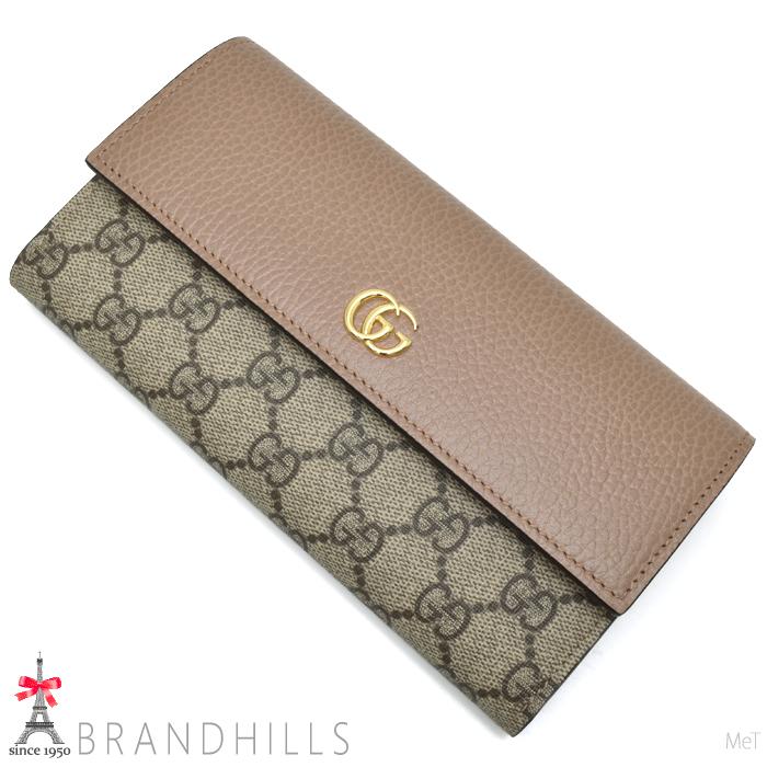 GUCCI（グッチ） 長財布 二つ折り レディース GGマーモント