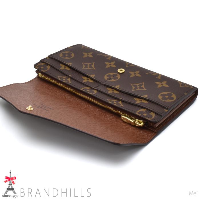 LOUIS VUITTON◇ポルト・モネ・ジップ_モノグラム・キャンバス_BRW/PVC