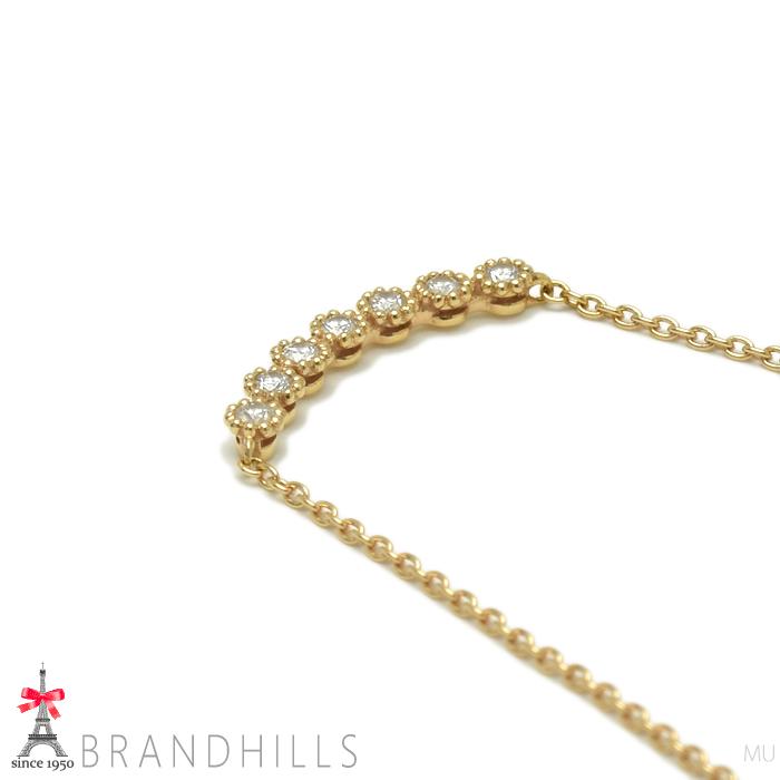 美品　STAR JEWELRY K18 ピンクゴールド ダイヤモンドネックレス STAR JEWELRY（スタージュエリー） ダイヤモンド 0.07ct ネックレス