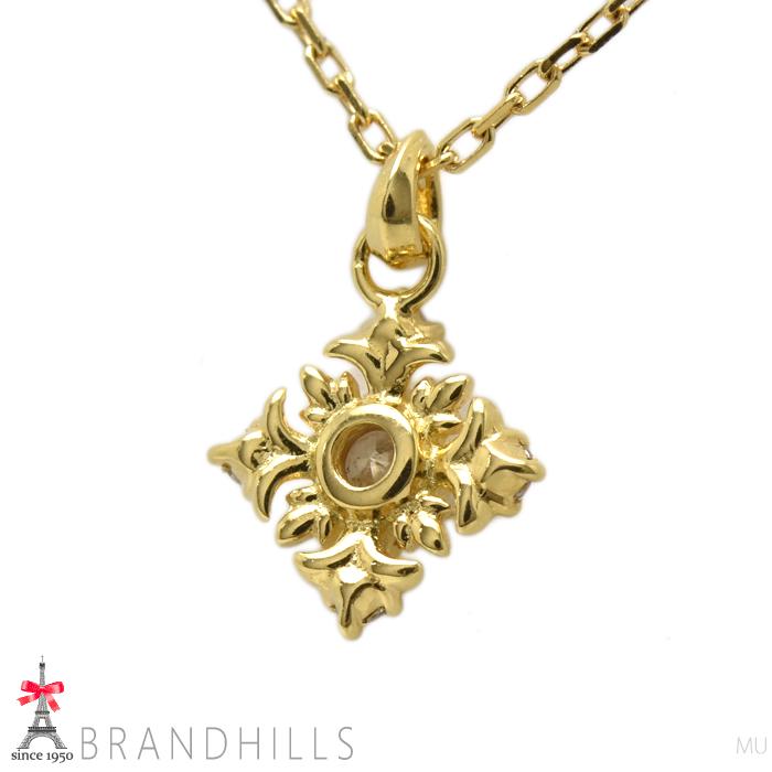 agete（アガット） ダイヤモンド 0.08ct ネックレス K18金 YG イエロー 