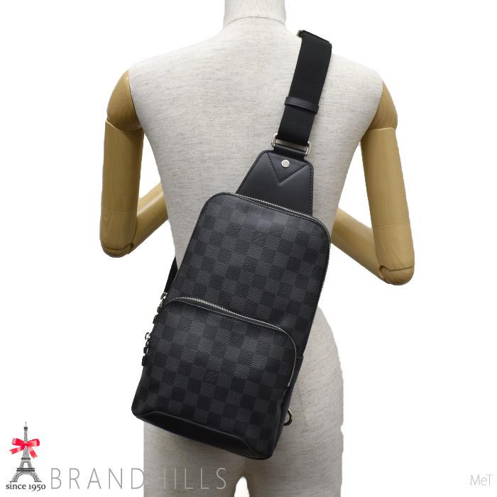 ルイヴィトン ボディバッグ アヴェニュー スリングバッグ ダミエ グラフィット N41719 LOUIS VUITTON 極美品｜brandhills｜03