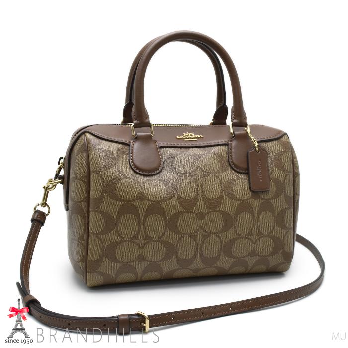 未使用】 COACH コーチ ボストンサッチェル シグネチャー