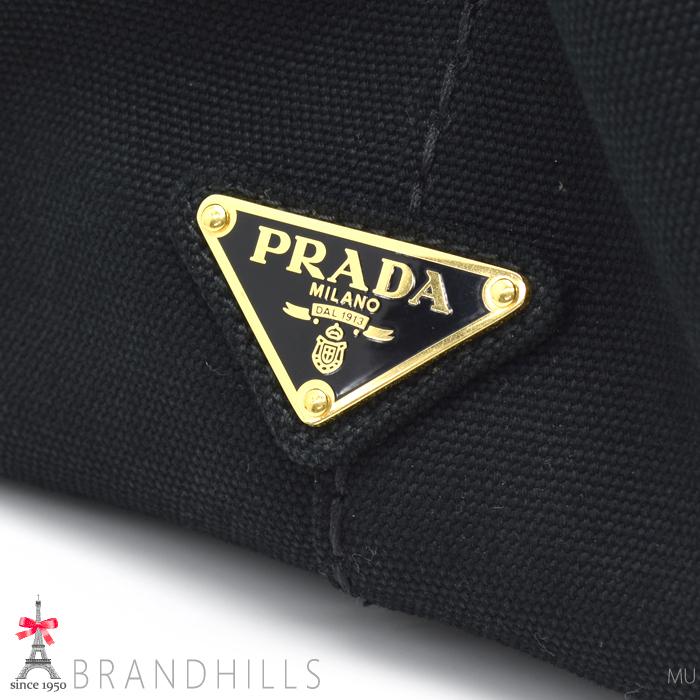 プラダ トートバッグ レディース カナパ キャンバス NERO ブラック 2WAYショルダー 1BG439 PRADA 美品｜brandhills｜09