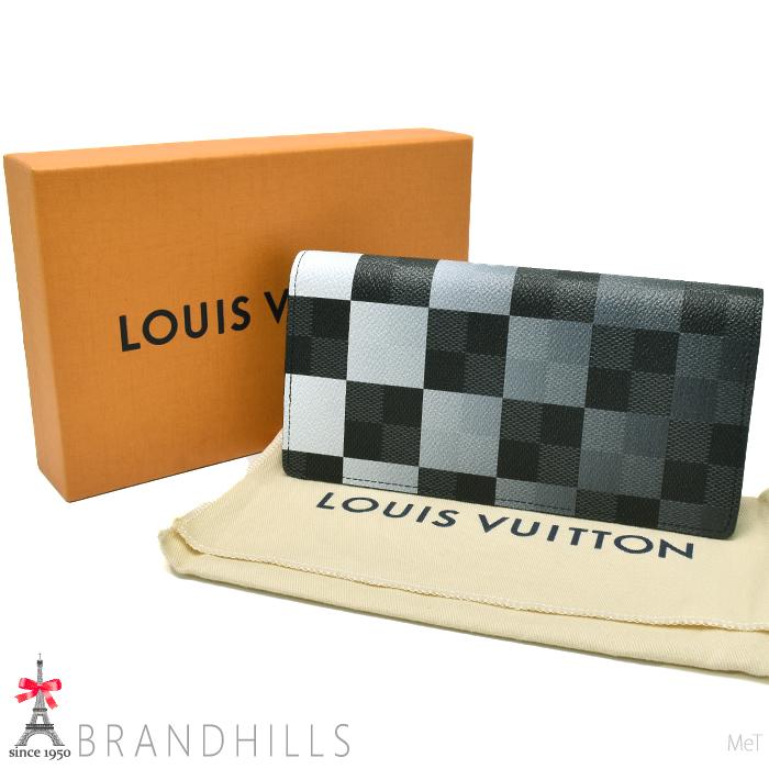 VUITTON（ルイ・ヴィトン） LOUIS 美品　ルイヴィトン　ダミエ・グラフィット　ポルトフォイユ・ブラザ　長財布　メンズ 長財布 グラフィット ダミエ 小物