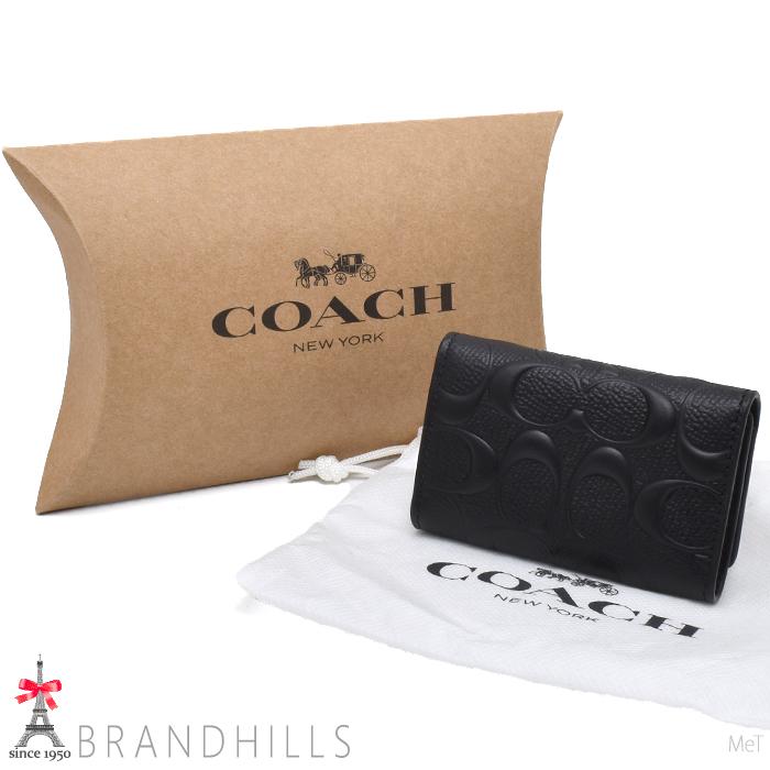 COACH（コーチ） キーケース 5連 メンズ レディース レザー ブラック