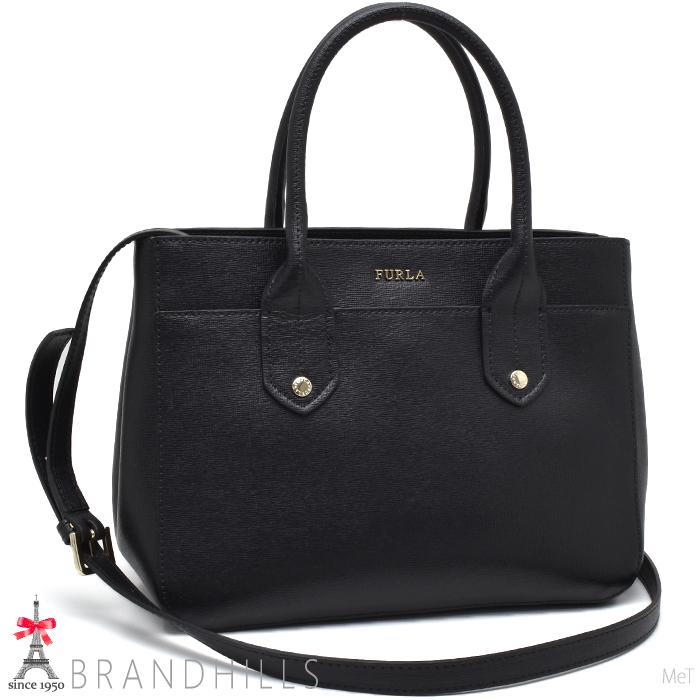 フルラ トートバッグ レディース レザー ブラック 2WAY ショルダー 