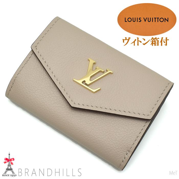 LOUIS VUITTON ルイヴィトン ポルトフォイユ ロックミニ M69340 グレージュ カーフレザー 三つ折り財布 レディース 【中古】 12603K359 LOUIS VUITTON（ルイ・ヴィトン） ポルト フォイユ ロック ミニ 三