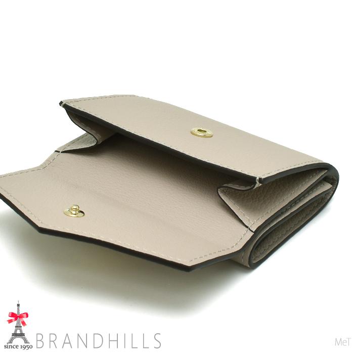 LOUIS VUITTON ルイヴィトン ポルトフォイユ ロックミニ M69340 グレージュ カーフレザー 三つ折り財布 レディース 【中古】 12603K359 ルイヴィトンポルトフォイユ ロックミニ グレージュ レディース カーフ