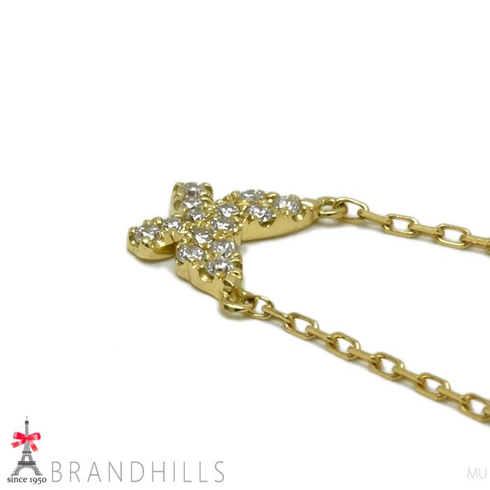 AHKAH（アーカー） ダイヤモンド 0.06ct バタフライパヴェ ネックレス