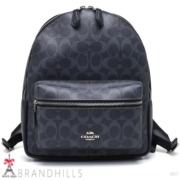 COACH F66978 シグネチャー バックパック リュック ネイビー COACH（コーチ） リュック レディース シグネチャー PVC ネイビー
