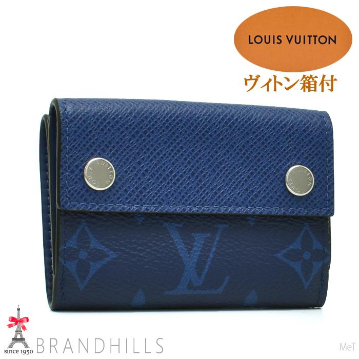 ルイ・ヴィトン RFID タイガラマ コンパクト 3つ折り財布 青 ルイ・ヴィトン RFID タイガラマ コンパクト 3つ折り財布 青
