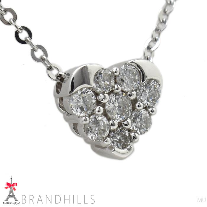 ヴァンドーム 青山 ダイヤモンド 0.19ct ネックレス K18金 750WG  