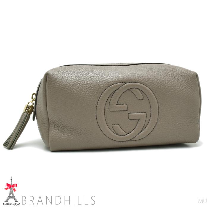GUCCI（グッチ） ポーチ ソーホー インターロッキングG カーフレザー 