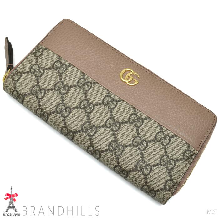 GUCCI グッチ 長財布 レディース ダブルG ジップアラウンドウォレット  