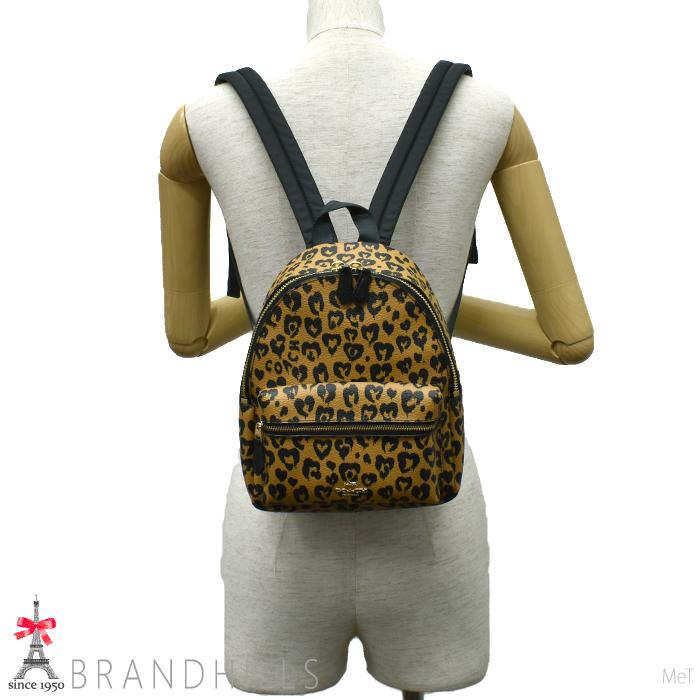 美品】COACH コーチ ミニリュック ヒョウ柄 レオパード F24208（コーチ  