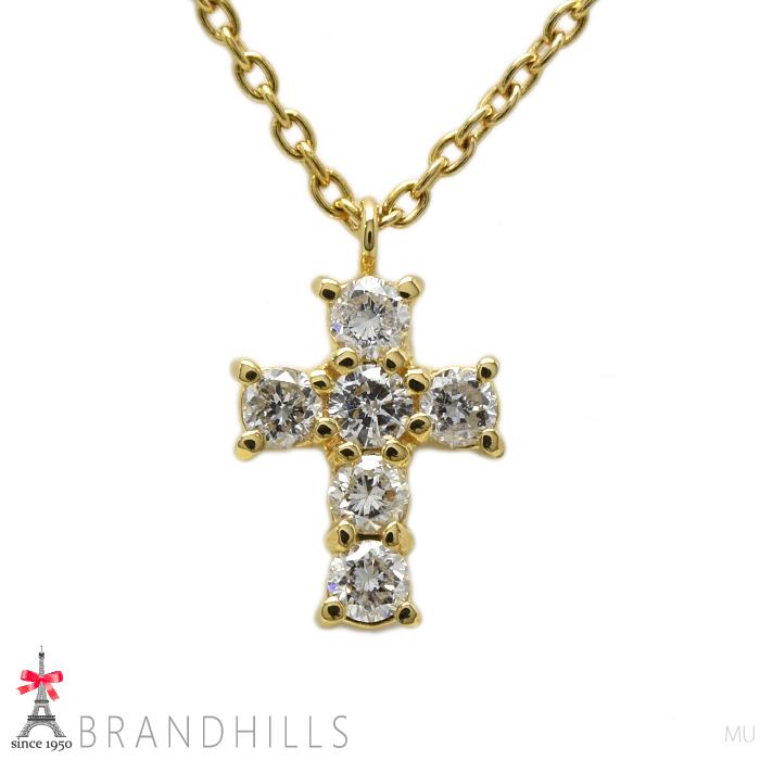 ヴァンドーム青山 ダイヤモンド 0.18ct ネックレス K18金 750YG 