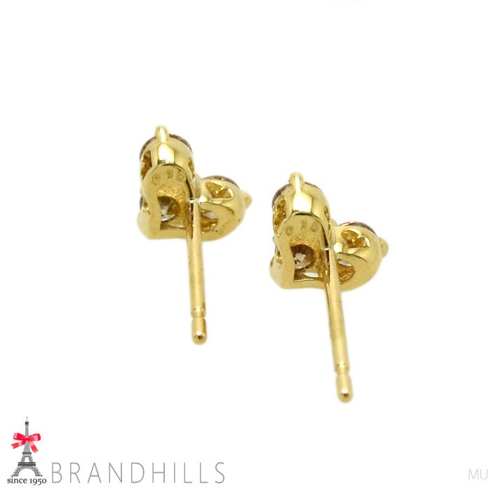 極美品】K18YG ハートピアス k18イエローゴールド 両耳約0.5g 楽天市場