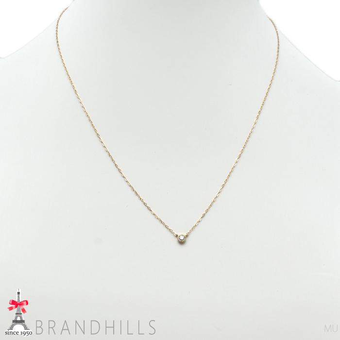 4℃ ヨンドシー K18 ダイヤモンドネックレス 18金 ピンクゴールド ヨンドシー 4℃ K18ピンクゴールドネックレス （ピンクゴールド） -靴