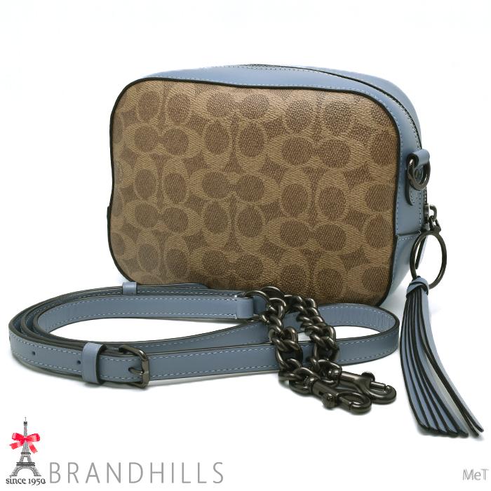 COACH コーチ ショルダーバッグ レディース シグネチャー PVC レザー  