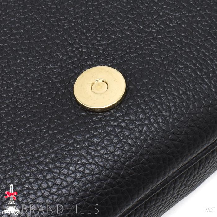 GUCCI グッチ ショルダーバッグ インターロッキングG レザー ブラック 