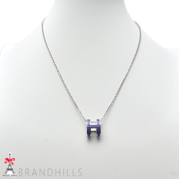 HERMES エルメス ネックレス ポップアッシュ H リラ ペンダント 極美品 