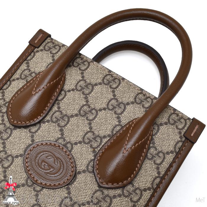 GUCCI グッチ ミニトートバッグ レディース インターロッキングG GG 